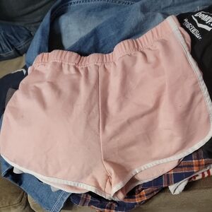 SHEIN Pink Athletic Shorts with Elastic Waistband